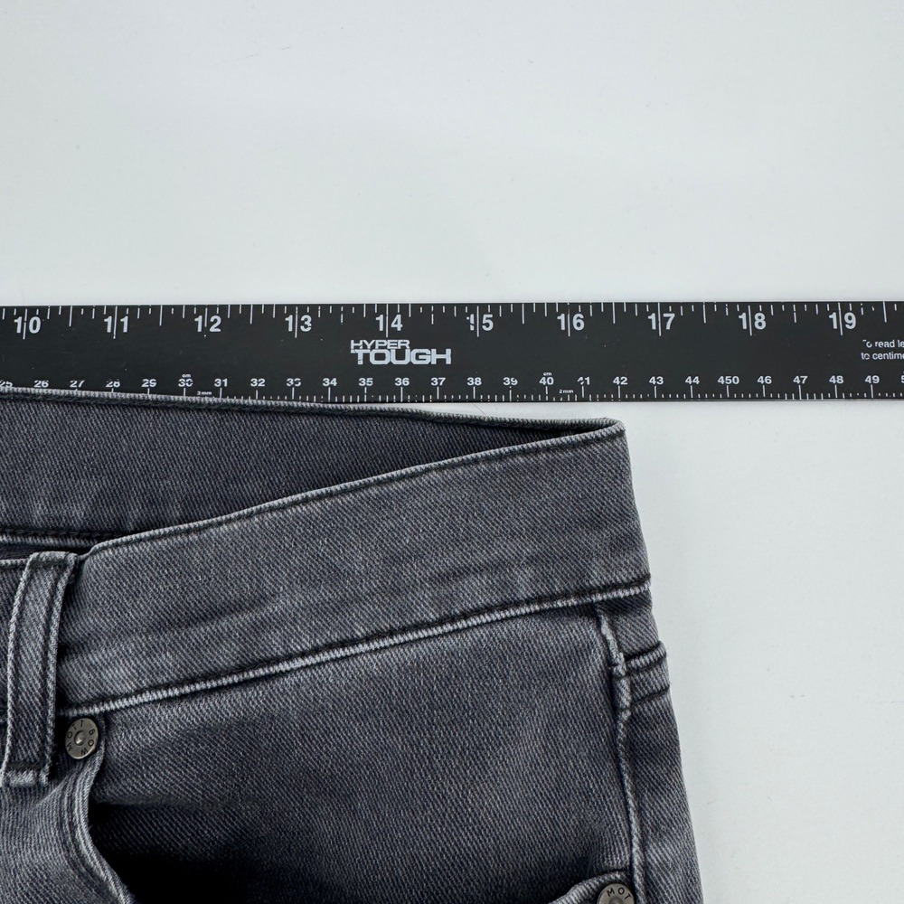 Mott & Bow Mens Straight Leg Jeans 32x30 Charcoal Faded Black Gray Stretch Denim - Picture 6 of 7
